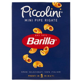 Barilla Piccolini Mini Pipe Rigate- mini rurki gwintowane 500g 