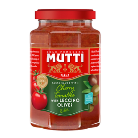 Mutti sos pomidorowy z czarnymi oliwkami  Leccino 400g