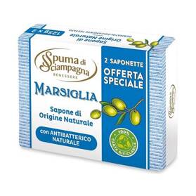 Spuma di Sciampagna Sapone Marsiglia - włoskie mydło 2x125g